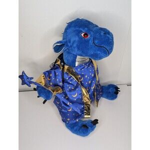 Animaland Blue Dragon Plush 16" Wizard Wand Backpack Costume NWT Fantasy